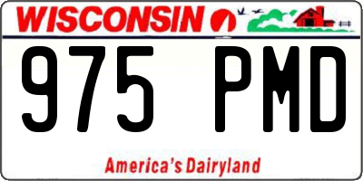 WI license plate 975PMD