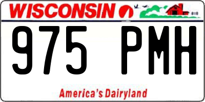 WI license plate 975PMH