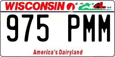 WI license plate 975PMM