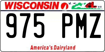 WI license plate 975PMZ