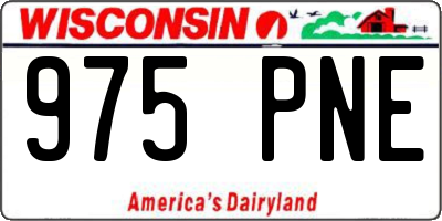 WI license plate 975PNE