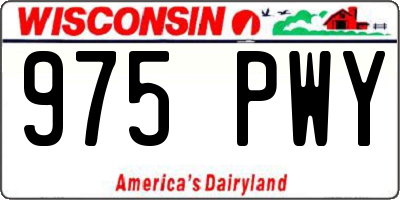 WI license plate 975PWY