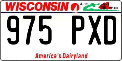 WI license plate 975PXD