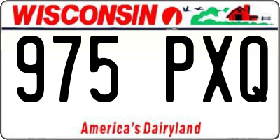 WI license plate 975PXQ