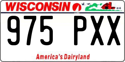 WI license plate 975PXX