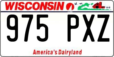 WI license plate 975PXZ