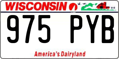 WI license plate 975PYB