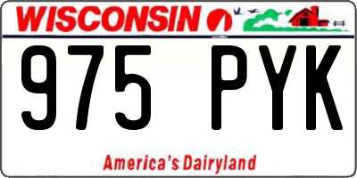 WI license plate 975PYK