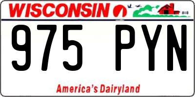 WI license plate 975PYN