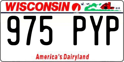 WI license plate 975PYP