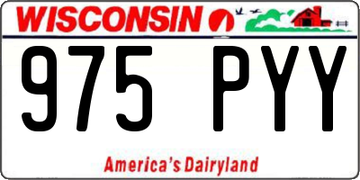 WI license plate 975PYY