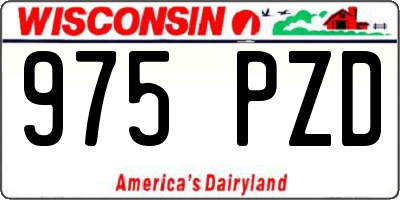 WI license plate 975PZD