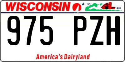WI license plate 975PZH