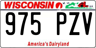 WI license plate 975PZV
