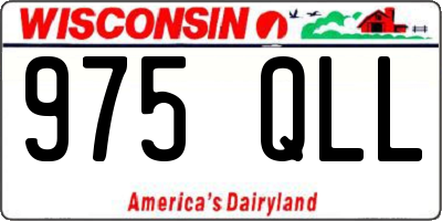 WI license plate 975QLL