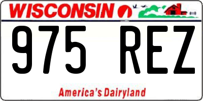 WI license plate 975REZ
