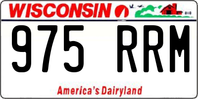 WI license plate 975RRM