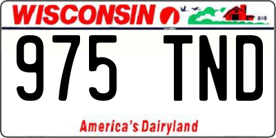 WI license plate 975TND