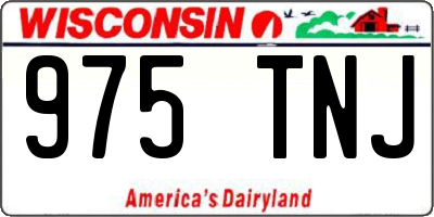 WI license plate 975TNJ