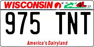 WI license plate 975TNT