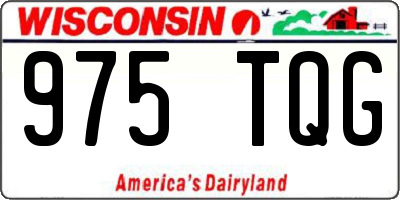 WI license plate 975TQG