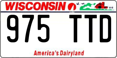 WI license plate 975TTD