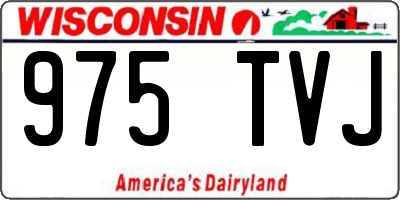 WI license plate 975TVJ