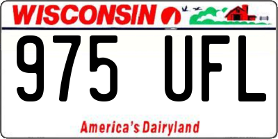 WI license plate 975UFL