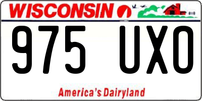 WI license plate 975UXO