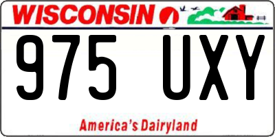 WI license plate 975UXY