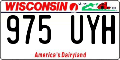WI license plate 975UYH
