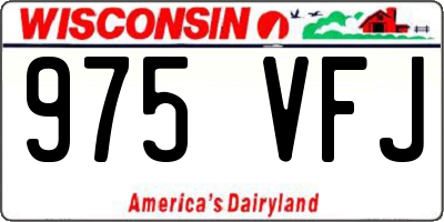 WI license plate 975VFJ