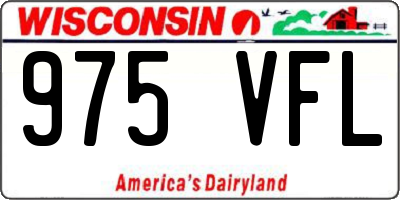 WI license plate 975VFL