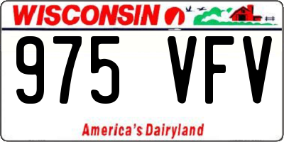WI license plate 975VFV