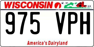 WI license plate 975VPH