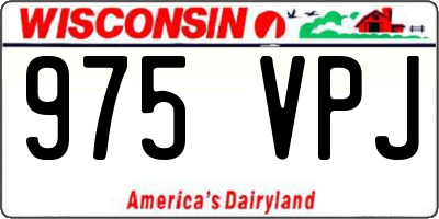 WI license plate 975VPJ