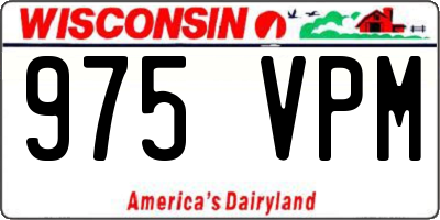 WI license plate 975VPM
