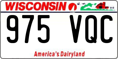 WI license plate 975VQC