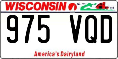 WI license plate 975VQD