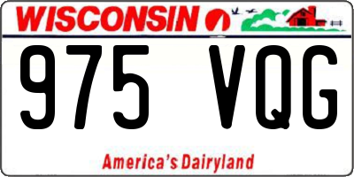 WI license plate 975VQG