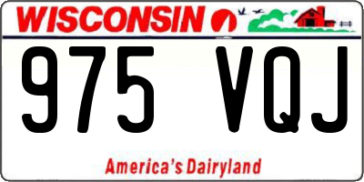 WI license plate 975VQJ