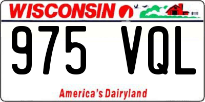 WI license plate 975VQL