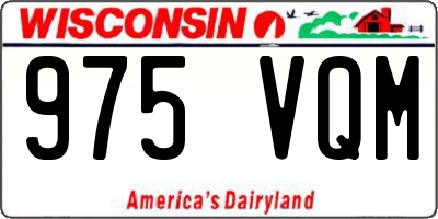 WI license plate 975VQM