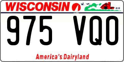 WI license plate 975VQO