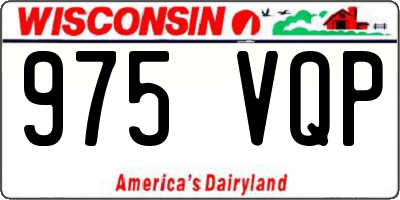WI license plate 975VQP