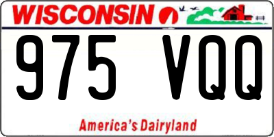 WI license plate 975VQQ
