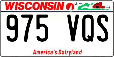 WI license plate 975VQS