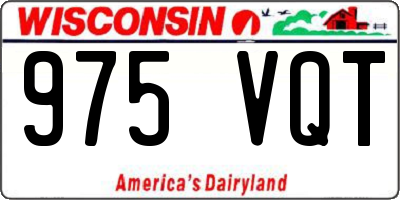 WI license plate 975VQT