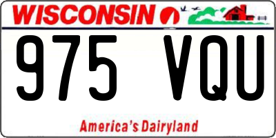 WI license plate 975VQU