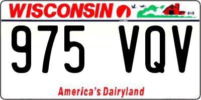 WI license plate 975VQV